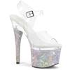 Pleaser - ESTEEM708DM Sandale à bride à la cheville, Pole dance chaussures - Chaussures de pole dance - Couleur argent Product image